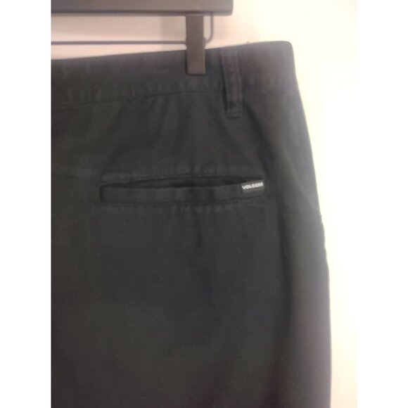 Volcom Flat Front Black Skate Surf Summer Shorts Mens 38 - Picture 3 of 5